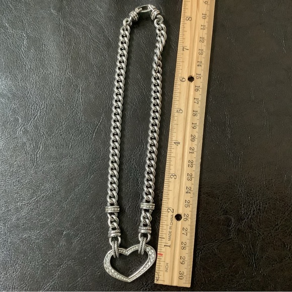 Brighton Silver Crystal Heart Necklace - Picture 4 of 7